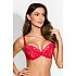 Biustonosz damski AMELIA PUSH UP 19202 czerwony – Mediolano