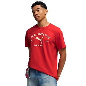 Koszulka męska Puma Class Graphic Tee czerwona 692226 11 pánské