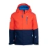 Kurtka zimowa dziecięca Trollkids Kids Hallingdal Jacket outdoorowa pomarańczowa/granatowa (226-705)