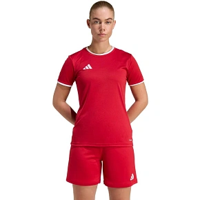 Koszulka damska adidas Entrada 26 Jersey czerwona JZ2490 Koszulka damska adidas Entrada 26 Jersey czerwona JZ2490