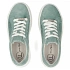 Skórzane półbuty sneakersy damskie ażurowe zielone Filippo  DP7520/26