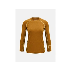 Koszulka Termiczna PEAK PERFORMANCE Magic Crew Wool-blend Baselayer Women brązowy Koszulka Termiczna PEAK PERFORMANCE Magic Crew Wool-blend Baselayer Women brązowy