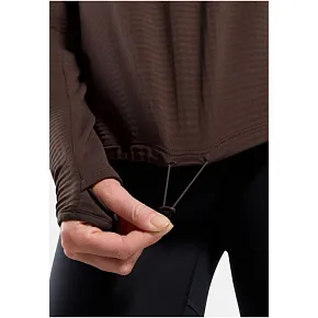 Bluza z półgolfem damska Odlo ESSENTIAL THERMAL Mid Layer brązowa Bluza z półgolfem damska Odlo ESSENTIAL THERMAL Mid Layer brązowa