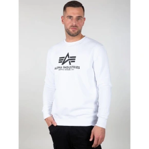Sweter męski Alpha Industries Basic Sweater black bluza nierozpinana nadruk logo (178302-09) Sweter męski Alpha Industries Basic Sweater black bluza nierozpinana nadruk logo (178302-09)