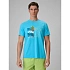 T-shirt regular z nadrukiem męski 4F 4FRSS26TTSHM4303-33S