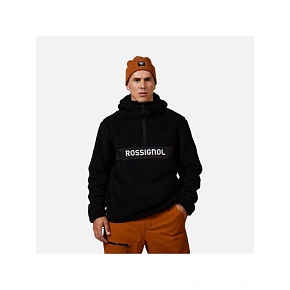 Bluza męska męska ROSSIGNOL ALLTRACK ANORAK FLEECE czarna Bluza męska męska ROSSIGNOL ALLTRACK ANORAK FLEECE czarna