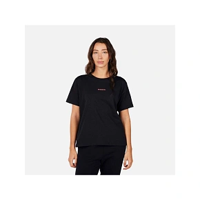 Koszulka damska ROSSIGNOL W Waterfall Relax Tee czarna Koszulka damska ROSSIGNOL W Waterfall Relax Tee czarna
