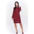 Sukienka damska M51965 bordowy - Adika Collection