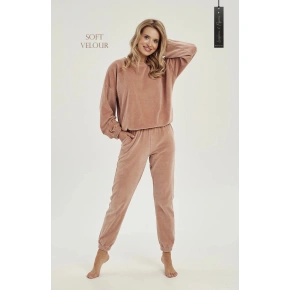 Dres damski Belle 3023 01 brązowo-beżowy - Taro