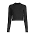 Koszulka CASALL Soft Rib Mock Neck Long Sleeve czarny