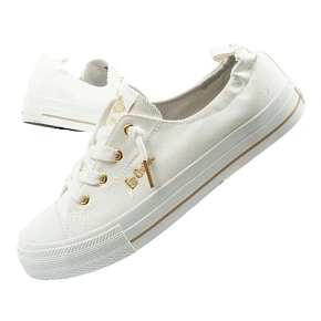 Lee Cooper buty sportowe damskie trampki modne białe wsuwane dámské