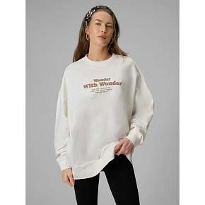 Bluza dresowa oversize bez kaptura damska 4F 4FRSS26TSWSF2993-11S dámské Bluza dresowa oversize bez kaptura damska 4F 4FRSS26TSWSF2993-11S dámské