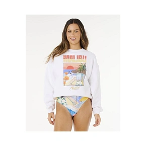 Bluza damska RIP CURL Hayley O O/S Drop Shldr Crew biała pánské Bluza damska RIP CURL Hayley O O/S Drop Shldr Crew biała pánské