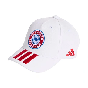 Czapka z daszkiem FC Bayern Monachium biało-czerwona KT3398
