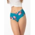 Damskie majtki brazylijskie Wild Rose Brasil Maxi Petrol z wzorem - Julimex