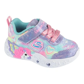 Skechers Unicorn Charmer - Lil Heart Sparkles 303064N-LVMT Fioletowe 21 Skechers Unicorn Charmer - Lil Heart Sparkles 303064N-LVMT Fioletowe 21