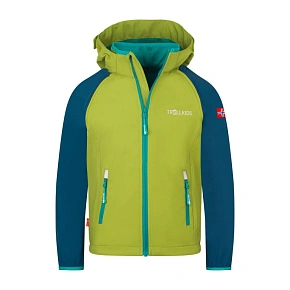 Kurtka Trollkids Rondane Zip Off XT Softshell zielony gruszkowy/niebieski madeirowski/zielony morski (819-360) Kurtka Trollkids Rondane Zip Off XT Softshell zielony gruszkowy/niebieski madeirowski/zielony morski (819-360)