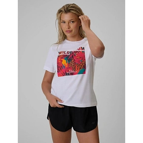 T-shirt regular z nadrukiem damski 4F 4FRSS26TTSHF4514-10S dámské T-shirt regular z nadrukiem damski 4F 4FRSS26TTSHF4514-10S dámské