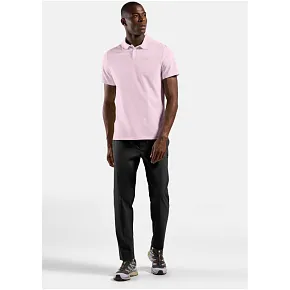 Koszulka męska ODLO Polo shirt s/s ESSENTIAL SOLID różowa pánské
