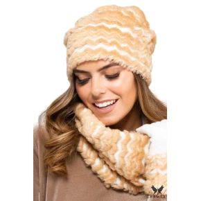 Czapka damska z futerkiem VERMONT - Kamea