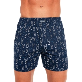 Szorty męskie 011/155 Klasyczny ciemnoniebieski wzór - CORNETTE