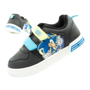 Leomil Sonic buty sportowe dziecięce sneakersy lekkie na rzep czarne Leomil Sonic buty sportowe dziecięce sneakersy lekkie na rzep czarne
