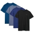 T-shirt męski (ZESTAW KOSZULEK 4 SZT.) 4F 4P-SS-4FWMM00TTSHM2256-90S 4PAK