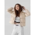 Dámská bunda D4Z21-KUDP203 béžová - 4F