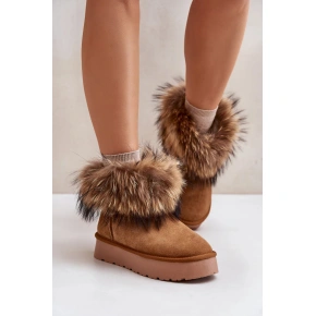 Rakiety śnieżne W5893 brązowe - Stawiaj kroki w dobrym stylu