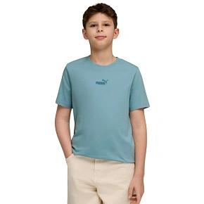 Puma ESS Small No.1 Logo Centered Tee niebieski 692975 47 dzieci tričko Puma ESS Small No.1 Logo Centered Tee niebieski 692975 47 dzieci tričko