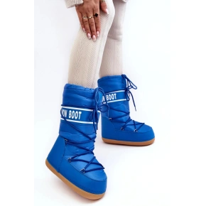 Śniegowce model 188646 w kolorze niebieskim - Stawiaj kroki w dobrym stylu Śniegowce model 188646 w kolorze niebieskim - Stawiaj kroki w dobrym stylu