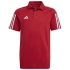 Koszulka dla dzieci adidas Tiro 23 Competition Cotton Polo czerwona HI4715