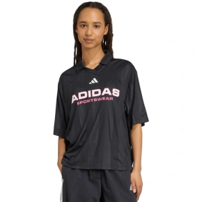 Koszulka damska adidas Tiro Q4 Polo czarna JN2749