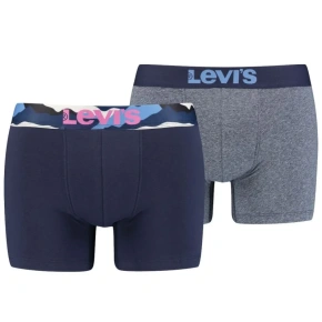 Bokserki męskie 2Pack 37149-0591 Niebieski - Levi's