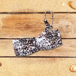 Góra od bikini BA923 brązowo-biała - Selmark