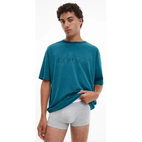 T-shirt męski NM2355E CGQ petrol - Calvin Klein