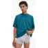 T-shirt męski NM2355E CGQ petrol - Calvin Klein