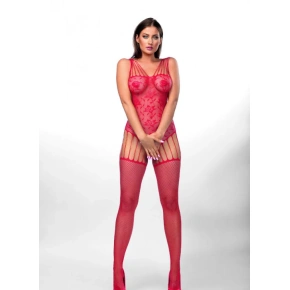 Urocze bodystocking Lesha czerwone - Anais