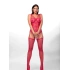 Urocze bodystocking Lesha czerwone - Anais