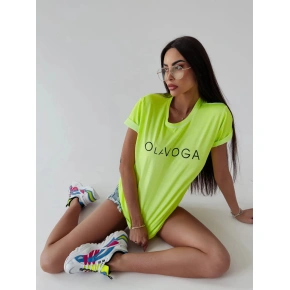 T-shirt damski 277745 neon lime - Ola Voga