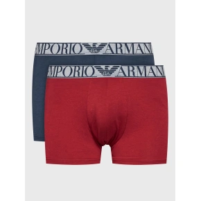 Bokserki męskie 2PACK 111769 3F720 15876 tm. niebieski i wino - Emporio Armani