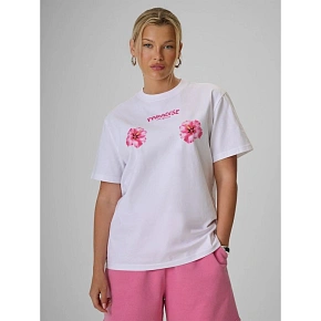 T-shirt loose z nadrukiem damski 4F 4FRSS26TTSHF3882-10S T-shirt loose z nadrukiem damski 4F 4FRSS26TTSHF3882-10S