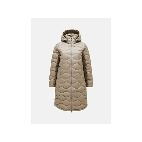 Płaszcz damski PEAK PERFORMANCE Helium Down Coat Women kolor beżowy