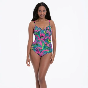 Stroje kąpielowe jednoczęściowe 7400 Janina różowy i turkusowy - Anita Classix