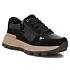 Skórzane sneakersy damskie na koturnie lakierowane czarne Filippo DP7988 dámské