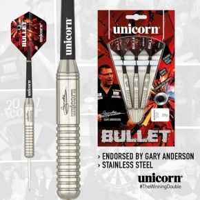 Rzutki Unicorn Bullet ze stali nierdzewnej - Gary Anderson 21g:27523|23g:27524|25g:27525