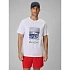 T-shirt regular z nadrukiem męski 4F 4FWSS26TTSHM2783-10S