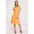 Damska sukienka koszulowa żółta S298 - Stylove