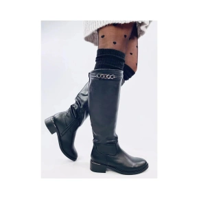 Botki damskie YY-52 czarny - Inello