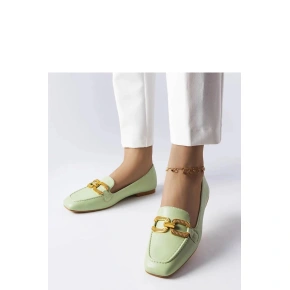 Damskie loafersy K205 zielone - Solea